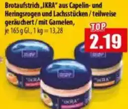 Mix Markt Brotaufstrich IKRA aus Capelin- und Heringsrogen und Lachsstücken Angebot