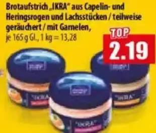 Mix Markt Brotaufstrich IKRA aus Capelin- und Heringsrogen und Lachsstücken Angebot