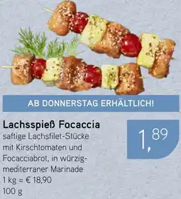 Dornseifer Lachsspieß Focaccia Angebot