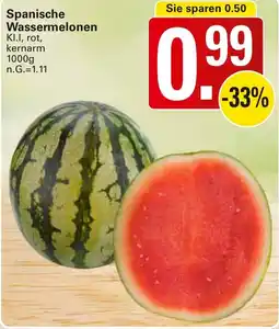 WEZ Spanische Wassermelonen Angebot