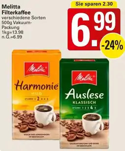 WEZ Melitta Filterkaffee Angebot