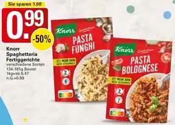 WEZ Knorr Spaghetteria Fertiggerichte Angebot