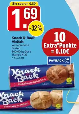 WEZ Knack & Back Vielfalt Angebot