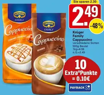 WEZ Krüger Family Cappuccino Angebot