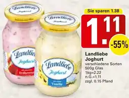 WEZ Landliebe Joghurt Angebot