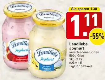 WEZ Landliebe Joghurt Angebot