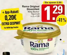 WEZ Rama Original Streichfett Angebot