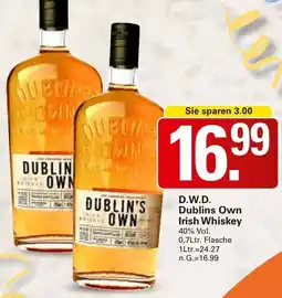 WEZ D.W.D. Dublins Own Irish Whiskey Angebot