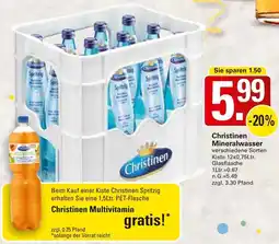 WEZ Christinen Mineralwasser Angebot