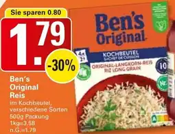 WEZ Ben's Original Reis Angebot