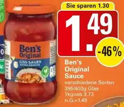 WEZ Ben's Original Sauce Angebot