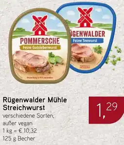 Dornseifer Rügenwalder Mühle Streichwurst Angebot
