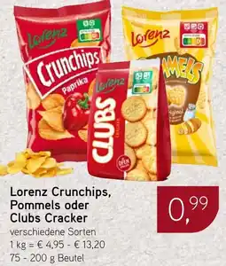Dornseifer Lorenz Crunchips, Pommels oder Clubs Cracker Angebot