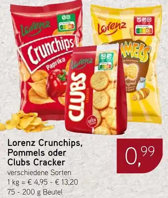 Dornseifer Lorenz Crunchips, Pommels oder Clubs Cracker Angebot