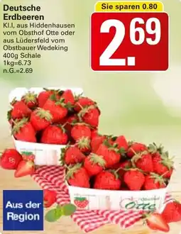 WEZ Deutsche Erdbeeren Angebot