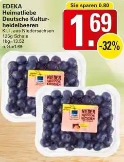 WEZ EDEKA Heimatliebe Deutsche Kulturheidelbeeren Angebot
