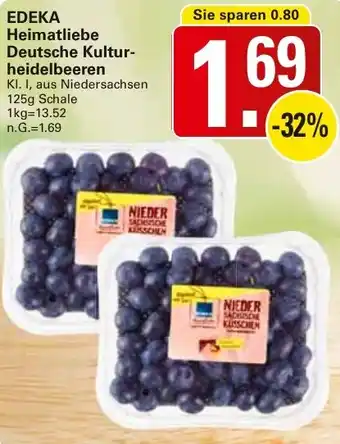 WEZ EDEKA Heimatliebe Deutsche Kulturheidelbeeren Angebot
