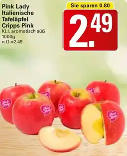 WEZ Pink Lady Italienische Tafeläpfel Cripps Pink Angebot