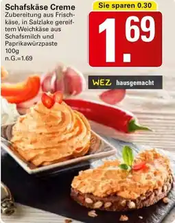 WEZ Schafskäse Creme Angebot