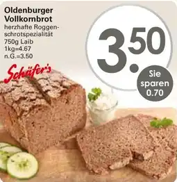 WEZ Schäfer's Oldenburger Vollkornbrot Angebot