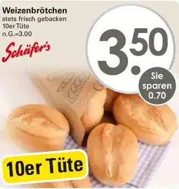 WEZ Schäfer's Weizenbrötchen Angebot
