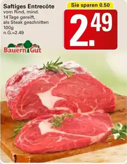WEZ Bauern Gut Saftiges Entrecôte Angebot