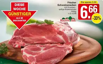 WEZ Bauern Gut Frischer Schweinenacken Angebot