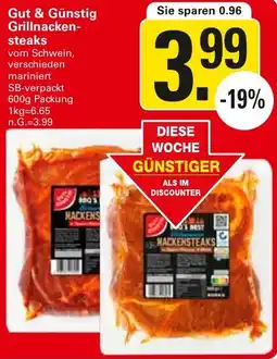 WEZ Gut & Günstig Grillnackensteaks Angebot