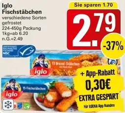 WEZ Iglo Fischstäbchen Angebot