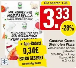 WEZ Gustavo Gusto Steinofen Pizza Angebot