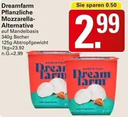 WEZ Dreamfarm Pflanzliche Mozzarella Alternative Angebot
