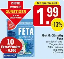 WEZ Gut & Günstig Feta Angebot