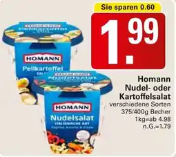 WEZ Homann Nudel- oder Kartoffelsalat Angebot