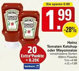 WEZ Heinz Tomaten Ketchup oder Mayonnaise Angebot
