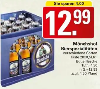 WEZ Mönchshof Bierspezialitäten Angebot