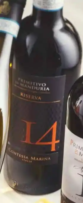 Galeria Markthalle Italien / Apulien Contessa Marina 14 Primitivo di Manduria DOC Riserva Angebot
