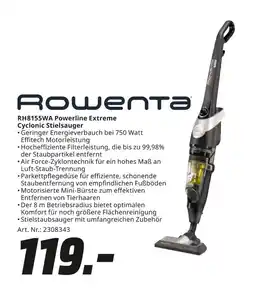 MediaMarkt Rowenta rh8155wa powerline extreme cyclonic stielsauger Angebot