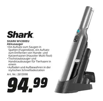 MediaMarkt Shark shark wv200eu akkusauger Angebot