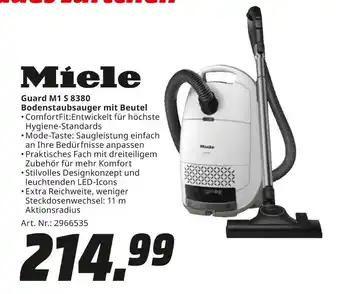 MediaMarkt Miele guard m1 s 8380 bodenstaubsauger mit beutel Angebot