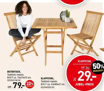 Möbel Wallach Bistrotisch oder klappstuhl Angebot