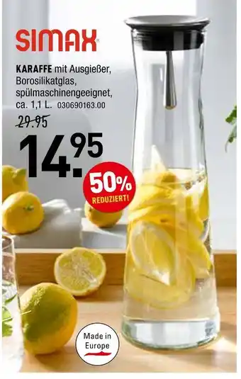 Möbel Wallach Simax karaffe Angebot