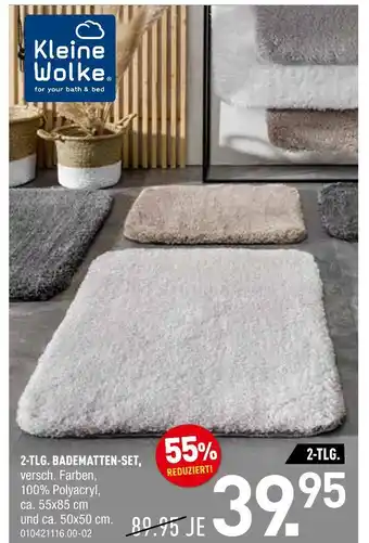 Möbel Wallach Kleine wolke 2-tlg. badematen-set Angebot