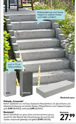 Hellweg Palisade „crescendo“ oder blockstufe Angebot