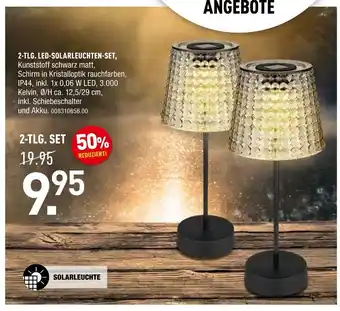 Möbel Wallach Solarleuchte 2-tlg. led-solarleuchten-set Angebot