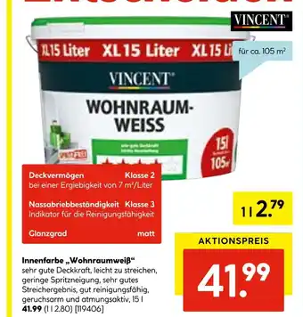 Hellweg Vincent innenfarbe „wohnraumweiß“ Angebot