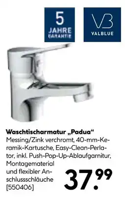 Hellweg Valblue waschtischarmatur „padua“ Angebot