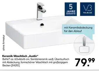 Hellweg Valblue keramik-waschtisch „austin“ Angebot