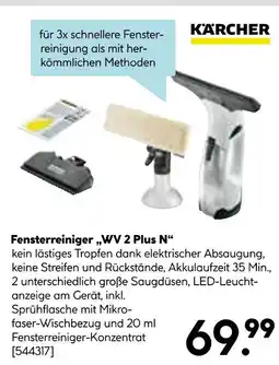 Hellweg Kärcher fensterreiniger „wv 2 plus n“ Angebot
