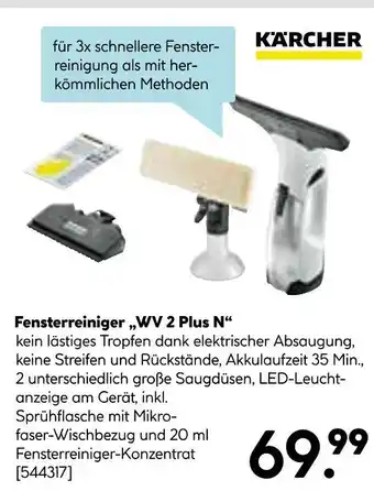 Hellweg Kärcher fensterreiniger „wv 2 plus n“ Angebot