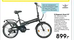 Hellweg Zündapp e-klapprad „green 1.0“ Angebot